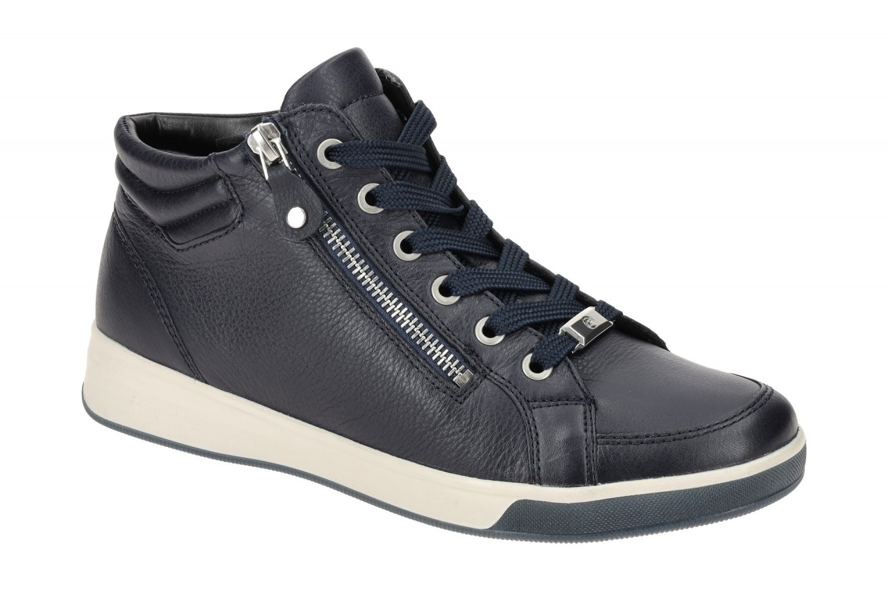 ara Damen-Sneaker ROM-ST 12-44499 66 blau bequem mit High Soft Fu?bett 1 ara Damen-Sneaker ROM-ST 12-44499 66 blau bequem mit High Soft Fu?bett