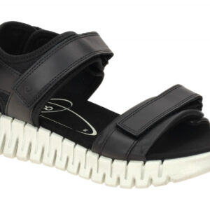 Ecco 21310301001 Damen Sandale Schwarz - Gruuv Sol mit flexibler Sohle