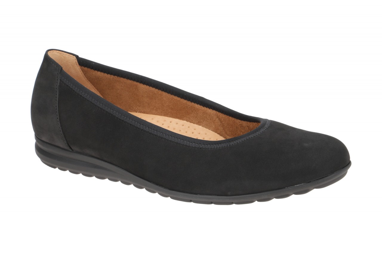 Gabor 72.620.47 Damen Ballerinas Schwarz - schwarz Echtleder Keilabsatz 1 Gabor 72.620.47 Damen Ballerinas Schwarz - schwarz Echtleder Keilabsatz