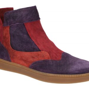 Think Damen Stiefeletten Turna 5-85048-31 lila kombi Echtleder bequem