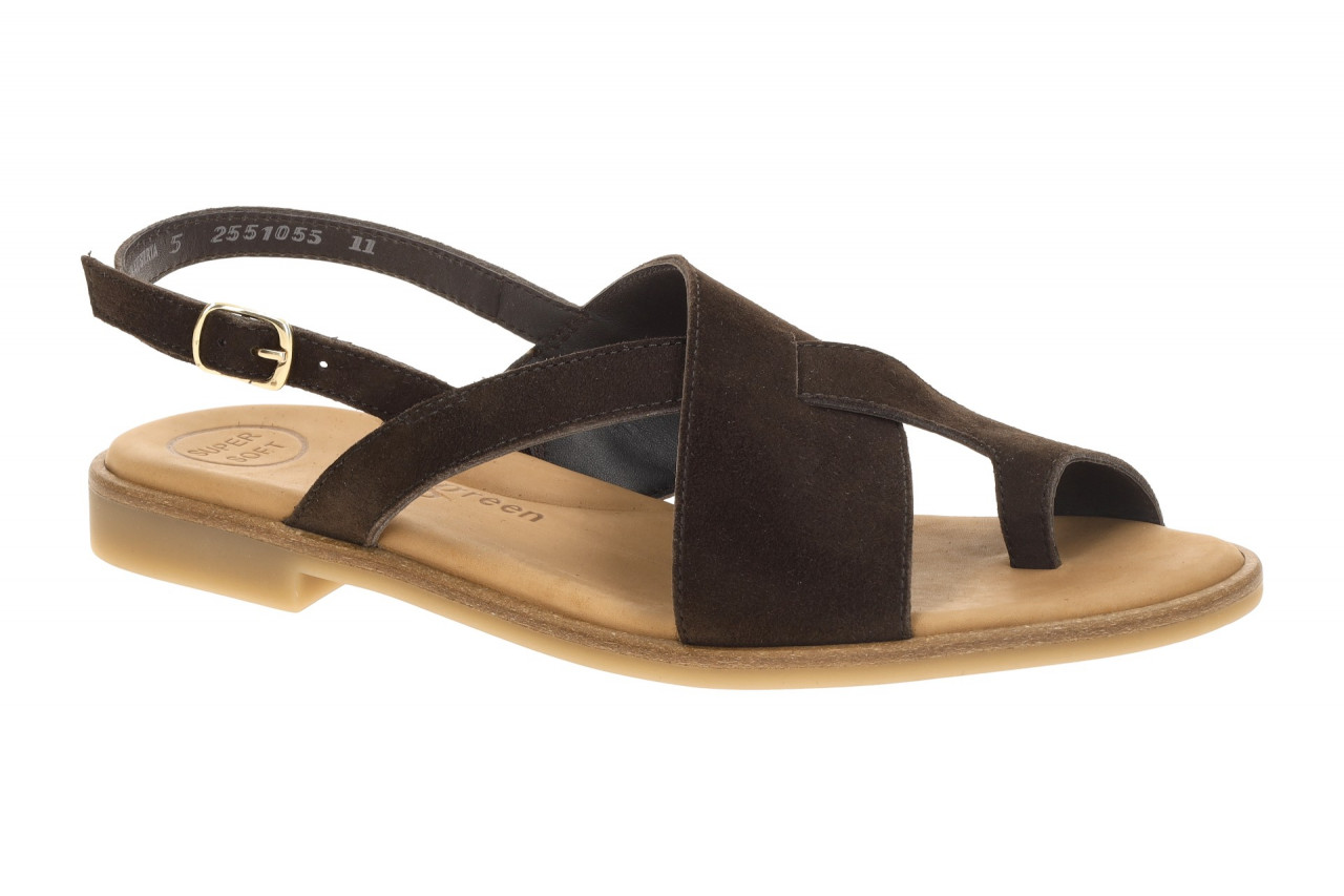 Paul Green Damen Sandale 6216-029 PG 6216 Braun Moro Echtleder Velour Blockab... 1 Paul Green Damen Sandale 6216-029 PG 6216 Braun Moro Echtleder Velour Blockab...