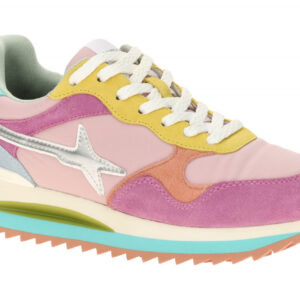 W6YZ 2016528_Yak Damen Sneaker fuchsia/pink/multi - weich gepolstert - Gummis...