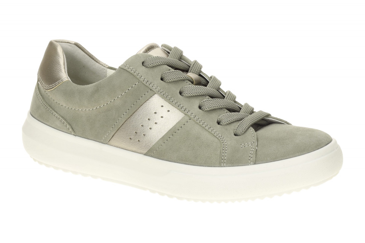 Gabor 83.360.14 Damen Sneaker grau-gr?n mit wei?er Sohle - Wechselfu?bett & F... 1 Gabor 83.360.14 Damen Sneaker grau-gr?n mit wei?er Sohle - Wechselfu?bett & F...