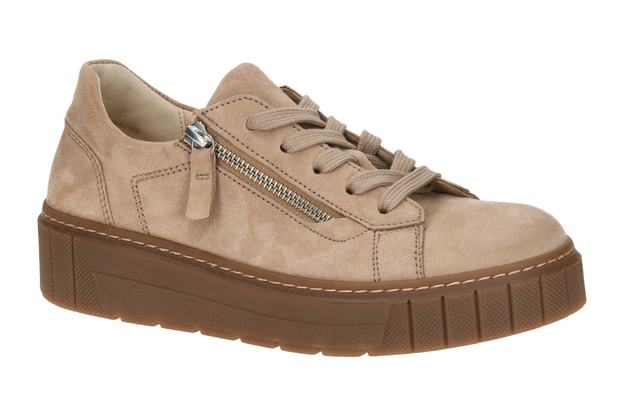 Gabor 86.415 Beige Sand Plateau Sneaker Extra Weit H - Damenschuhe Halbschuhe 1 Gabor 86.415 Beige Sand Plateau Sneaker Extra Weit H - Damenschuhe Halbschuhe