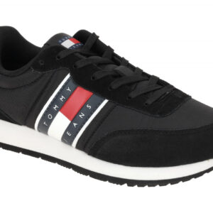Tommy Hilfiger EM01351 BDS Sneaker Schwarz Herrenschuhe Runner Casual ESS