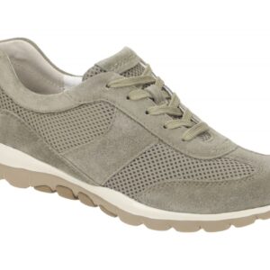 Gabor 86.966.34 Rollingsoft Damen Sneakers Gr?n Salvia Bequeme Schn?r-Halbschuhe