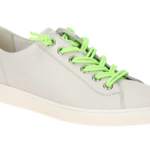 Paul Green Damen Sneaker 5452-02 Grau Milk/Yellow Super Soft Fu?bett Gummisohle