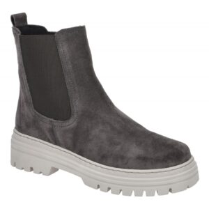 Gabor 91.720 - BEST FITTING Stiefeletten, Grau Pepper (Dust), Velourleder, We...