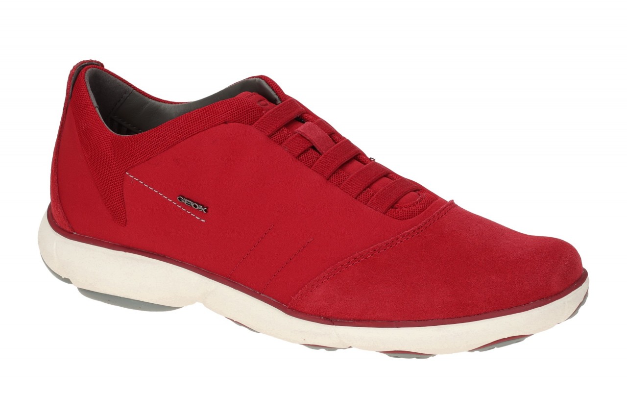 Geox U52D7B NEBULA Herren Slipper Rot/Wei? Textil Velourleder, atmungsaktiv &... 1 Geox U52D7B NEBULA Herren Slipper Rot/Wei? Textil Velourleder, atmungsaktiv &...