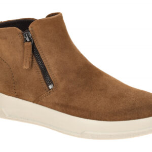 Ecco 22382305034 Damen Stiefeletten in Braun Camel - bequeme Schlupf Stiefelette