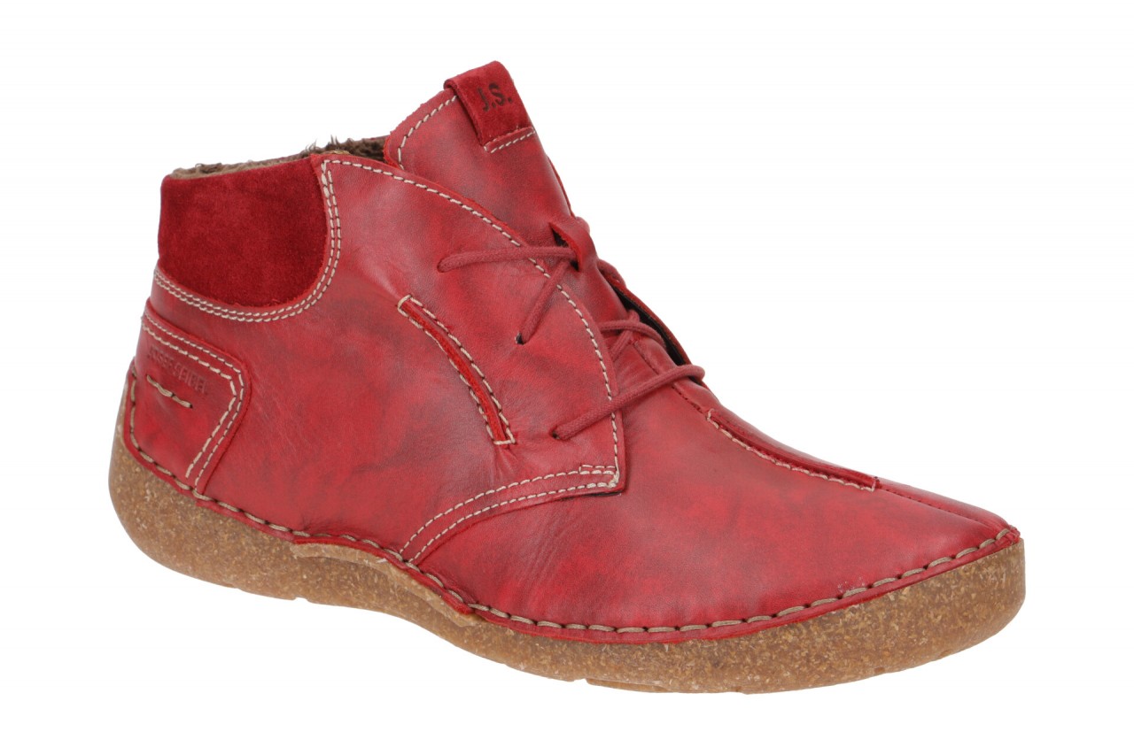 Josef Seibel Damen Stiefeletten FERGEY 65 Rot Echtleder Warmfutter Gummisohle 1 Josef Seibel Damen Stiefeletten FERGEY 65 Rot Echtleder Warmfutter Gummisohle