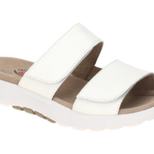 Gabor 86.811.50 ROLLINGSOFT - 2 STRAP Wei?e Damen Pantoletten bequem Keilabsa...