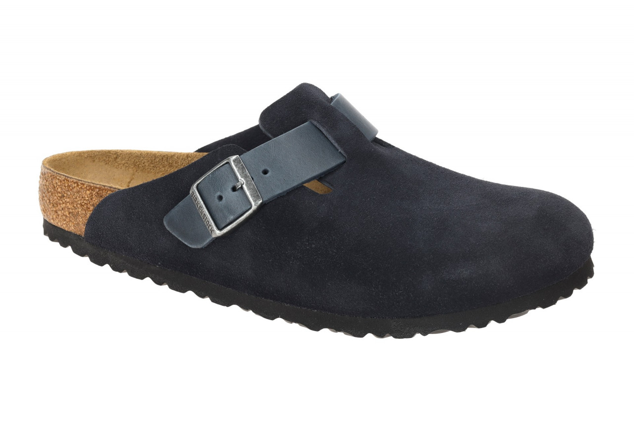 Birkenstock 1028210 BS Boston Pantolette Herren dunkelblau midnight Echtleder... 1 Birkenstock 1028210 BS Boston Pantolette Herren dunkelblau midnight Echtleder...