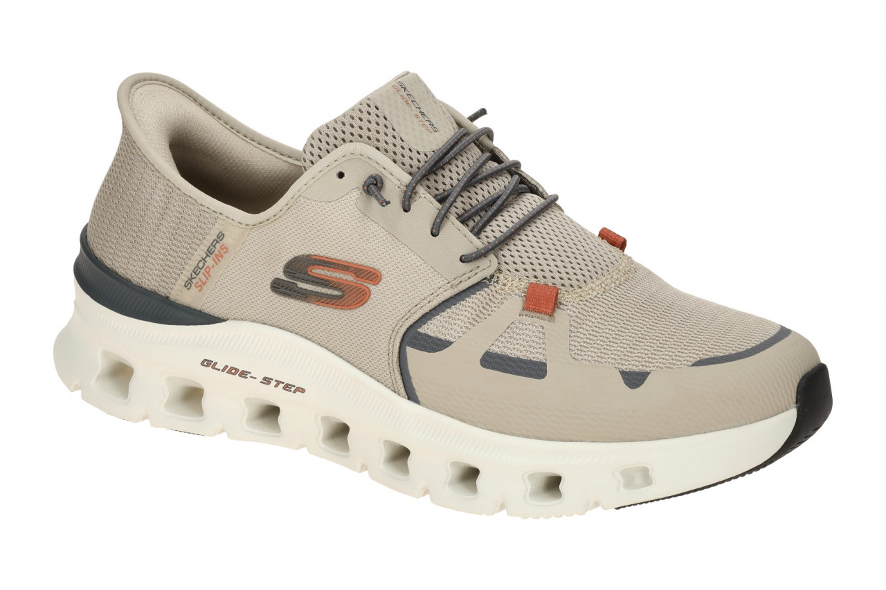 Skechers 232930 TPOR Herren Sneakers taupe-orange Air Cooled Memory Foam 1 Skechers 232930 TPOR Herren Sneakers taupe-orange Air Cooled Memory Foam