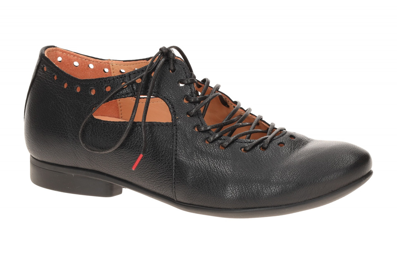 Think Damenschuhe GUAD 2 schwarz Glattleder Schn?r-Halbschuhe 1 Think Damenschuhe GUAD 2 schwarz Glattleder Schn?r-Halbschuhe