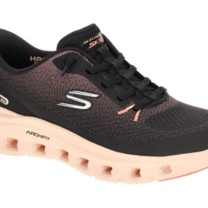 Skechers 150730 BKCL Damen Sneaker Schwarz/Coral GLIDE STEP Vegan