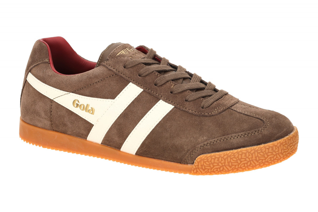 Gola CMA192FI Herren Sneaker Harrier Braun/Wei?/Rot - Echtleder, Gummisohle 1 Gola CMA192FI Herren Sneaker Harrier Braun/Wei?/Rot - Echtleder, Gummisohle