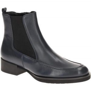 H?gl 2913 Damen Stiefeletten nightblue Echtleder Memory Foam Blockabsatz