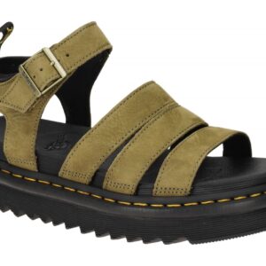 Dr. Martens Damen Sandalette BLAIRE 31735357 Gr?n Muted Olive Plateau 3,5cm