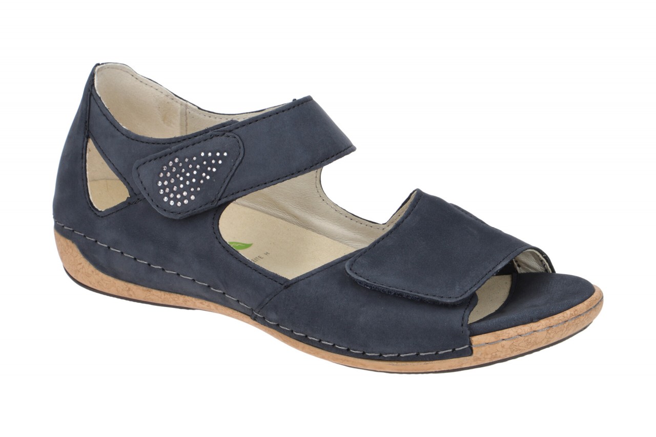 Waldl?ufer 342H80 Heliett Damen Sandale marineblau OrthoTritt Wechselfu?bett 1 Waldl?ufer 342H80 Heliett Damen Sandale marineblau OrthoTritt Wechselfu?bett