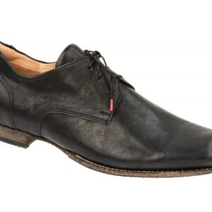 Think GURU Herrenschuhe 3-000005-0010 Schwarz - elegante Halbschuhe mit eckig...