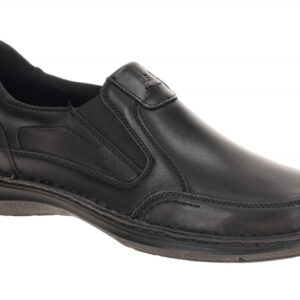 Josef Seibel Herrenschuhe 44922 TE859 100 Schwarz Echtleder Slipper, ExtraWeit