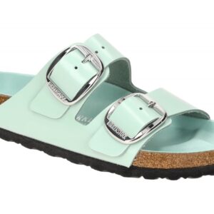 Birkenstock 1026489 ARIZONA BIG BUCKLE Damen Pantoletten Gr?n High-Shine Surf...