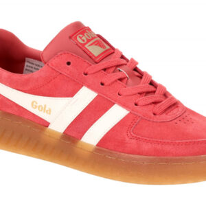Gola CLA589 Grand Slam Suede Sneaker rot/coral/offwhite/gum mit Gummisohle