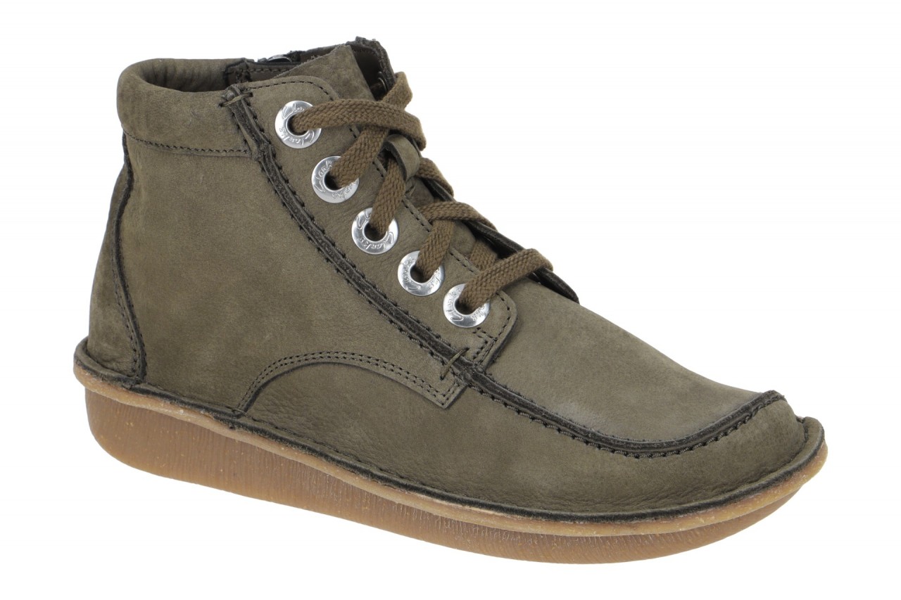 Clarks 26173886 4 Funny Cedar Damen Hi Cut Sneaker Boots Gr?n - Dark Olive 1 Clarks 26173886 4 Funny Cedar Damen Hi Cut Sneaker Boots Gr?n - Dark Olive