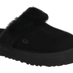 UGG 1122550 BLK Damen Pantoletten Hausschuhe Velour Lammfell Schwarz
