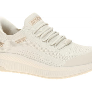 Skechers 117743 OFWT BOBS SQUAD 4 - DIRE STEP Damen Slip-On Sneaker Wei?/Bronze