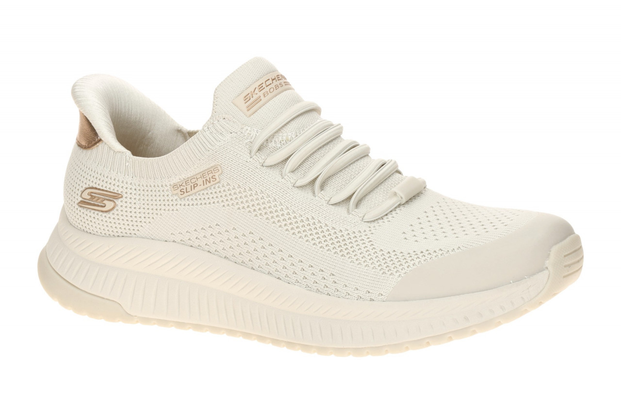 Skechers 117743 OFWT BOBS SQUAD 4 - DIRE STEP Damen Slip-On Sneaker Wei?/Bronze 1 Skechers 117743 OFWT BOBS SQUAD 4 - DIRE STEP Damen Slip-On Sneaker Wei?/Bronze