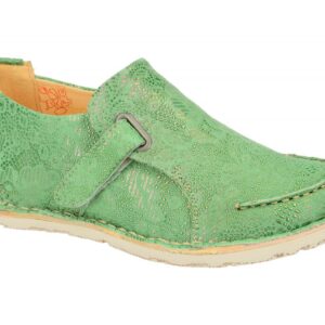 Eject 9409/1.017 SONY3DEAL Damen Slipper Gr?n Green Nubuck Leder Wechselfu?bett