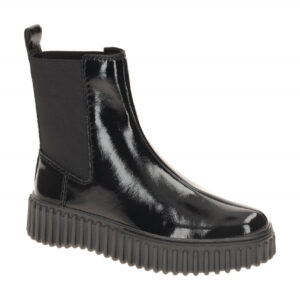 Clarks Damen Stiefeletten 26185509 4 TORHILL Maple Schwarz bequeme Chelsea Boots
