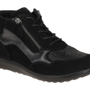Waldl?ufer Stiefeletten 815M80 M-IRA Schwarz bequem mit Luftpolster Sohle