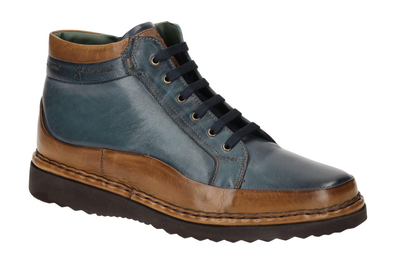 Galizio Torresi Herrenstiefelette 620448 blau marrone/blu Echtleder rutschfes... 1 Galizio Torresi Herrenstiefelette 620448 blau marrone/blu Echtleder rutschfes...