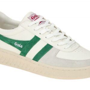 Gola CLA415DN Damenschuhe Sneaker Wei? Emerald Cerise Bequem mit Gummisohle
