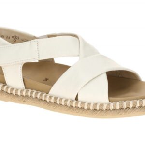 Gabor Damen Sandalette 83.781.20 wei? latte Riemchen Sandalen mit Best Fitting