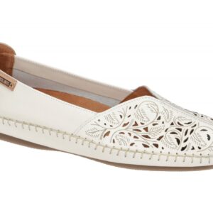Pikolinos 578-4976 JEREZ Damen Slipper Halbschuhe wei? nata Echtleder bequeme...