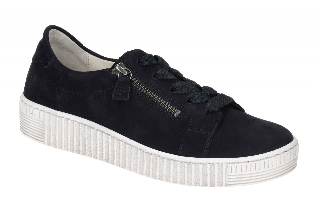 Gabor 73.334.16 Damen Sneaker in atlantikblau mit bequemem Fu?bett 1 Gabor 73.334.16 Damen Sneaker in atlantikblau mit bequemem Fu?bett