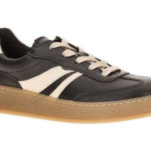 Gabor 6018.01.003 Plateau Sneaker Schwarz Black/Latte Echtleder Textil Microf...
