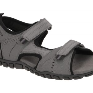 Geox U02Q2B SAND.MITO Herren Sandale grau anthracite wasserdicht atmungsaktiv