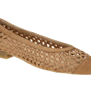 Paul Green Damen Ballerinas 1153-000 PG 1153 Braun Sisal Nubuck Leder Textil ...