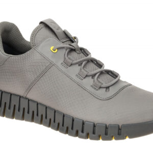 Ecco 525274 Grau Steel/Steel/Buttercup Herrenschuhe Sneaker Dual-Fit Weite G+H