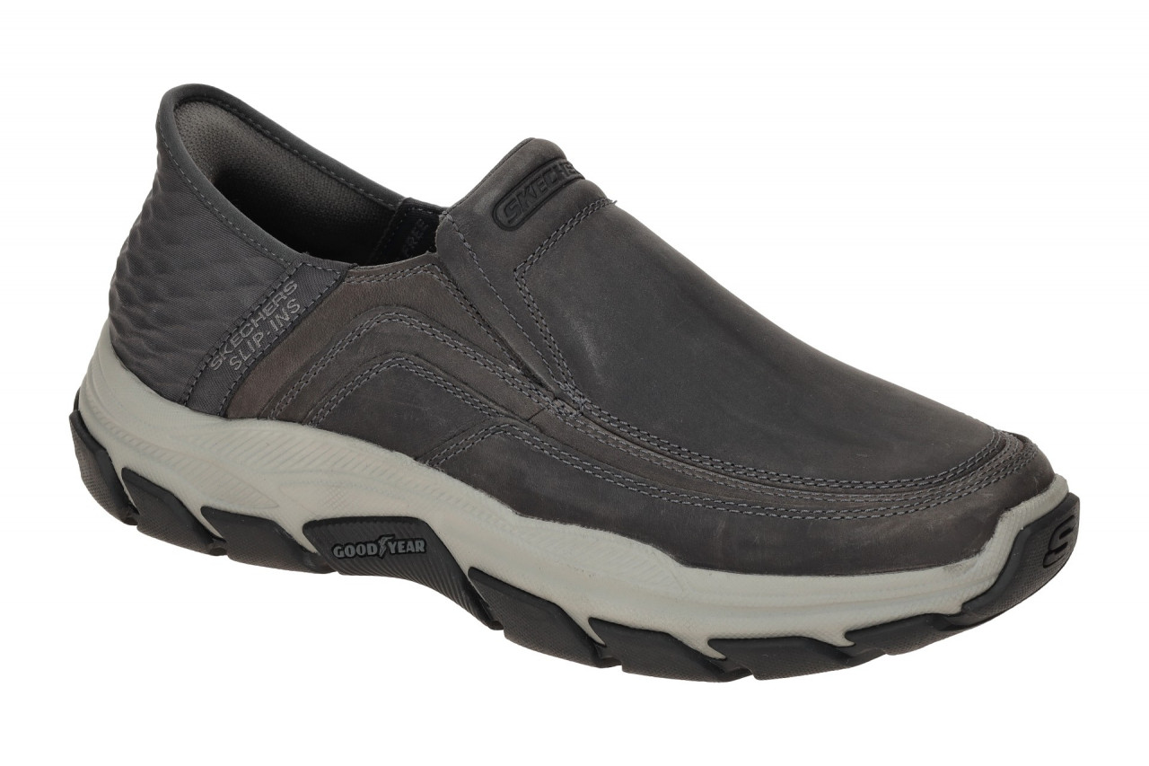 Skechers 204810 CHAR Herren Slipper Grau - charcoal Air Cooled Memory Foam 1 Skechers 204810 CHAR Herren Slipper Grau - charcoal Air Cooled Memory Foam