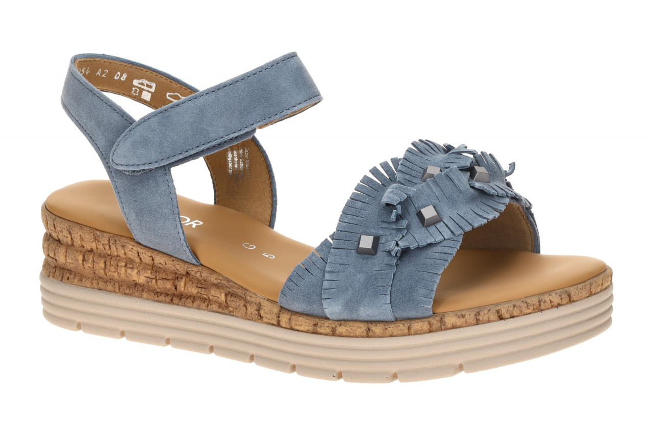 Gabor Damen Sandalette 82.704.26 in Blau Heaven mit Keilabsatz 1 Gabor Damen Sandalette 82.704.26 in Blau Heaven mit Keilabsatz