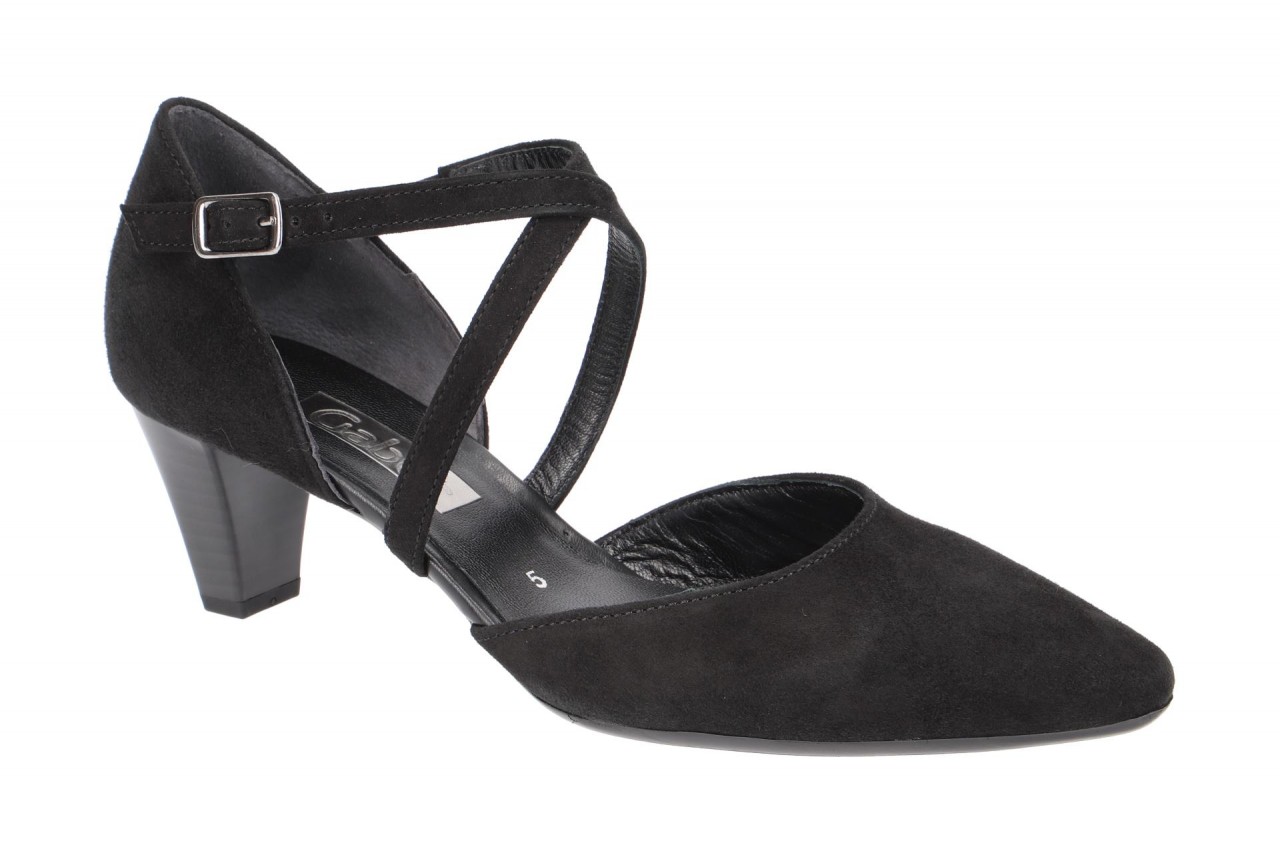 Gabor 01.363.17 Damenschuhe Riemchen Pumps schwarz Echtleder Trichterabsatz 1 Gabor 01.363.17 Damenschuhe Riemchen Pumps schwarz Echtleder Trichterabsatz
