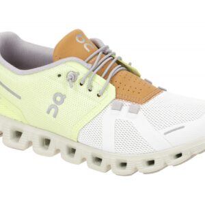 ON Cloud 5 Damen Sportschuhe Sneaker 59.98362 Grau hay/ice atmungsaktiv feder...