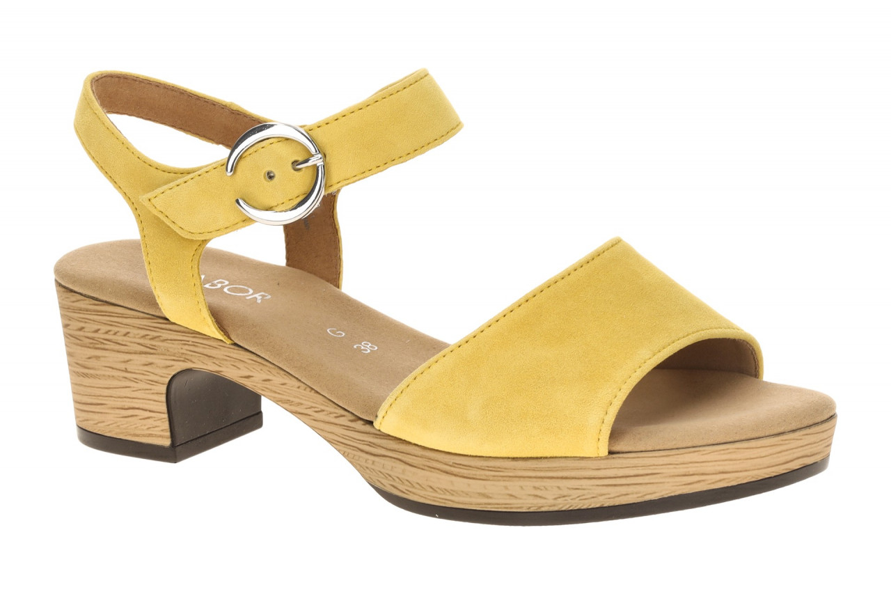 Gabor Damen Sandalette 82.071.32 Gelb Dark-Sole Plateau Sandalen 1 Gabor Damen Sandalette 82.071.32 Gelb Dark-Sole Plateau Sandalen