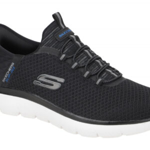 Skechers 232457 BLK Herren Slipper Schwarz Air Cooled Memory Foam